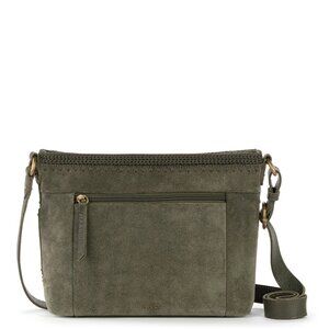 NWT $139 The Sak Melrose Suede Crossbody Bag, Moss Green
